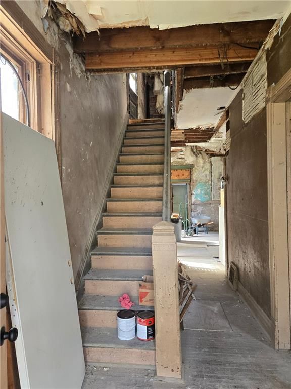 Staircase at 711 troop Avenue, Kansas City, KS 64145