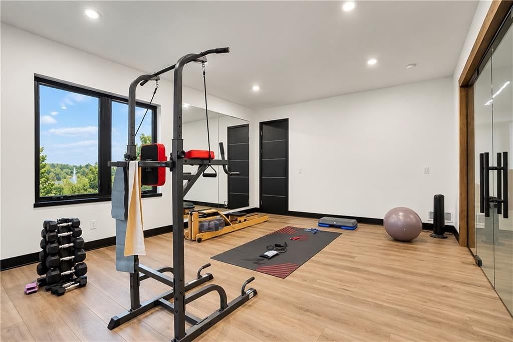 Home gym at 8826 Mc Coy Street, Lenexa, KS 66227