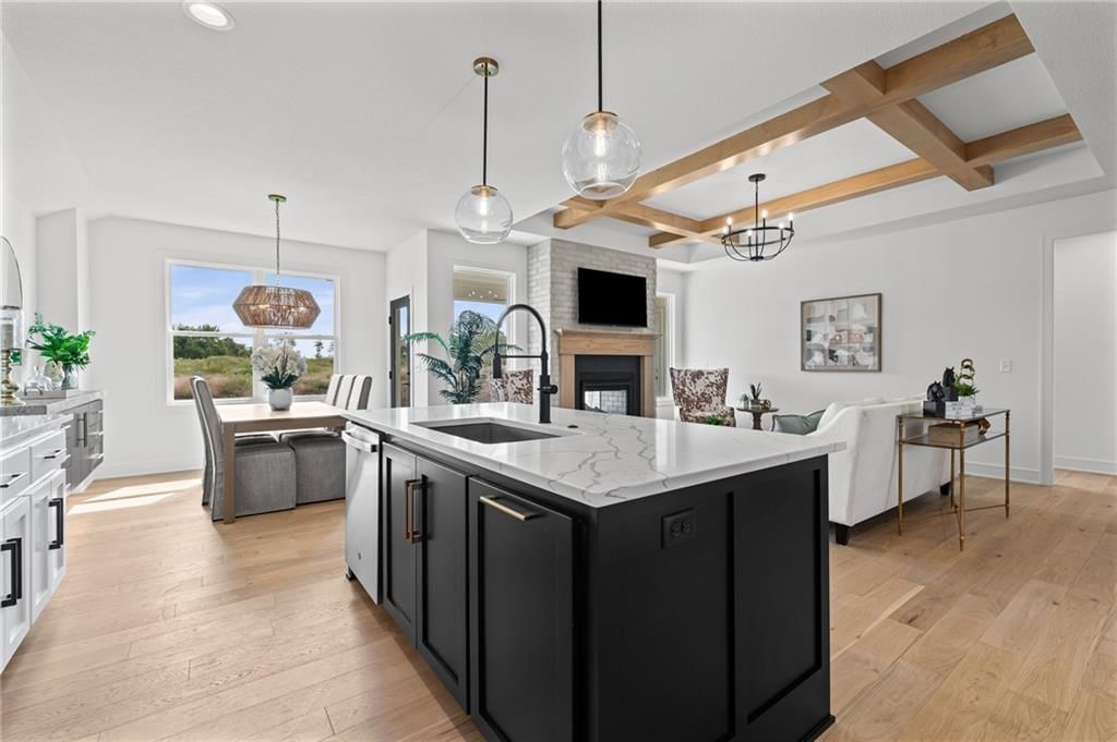 Tall ceilings and open floor plan at 18949 W 193rd Terrace, Spring Hill, KS 66083