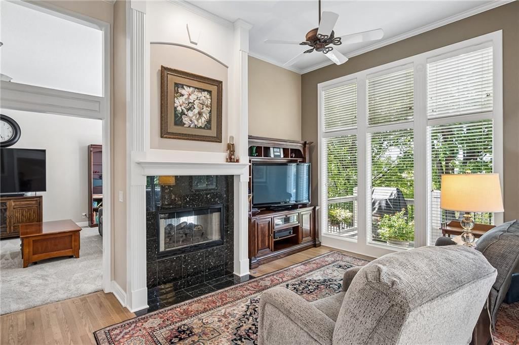 Fireplace and tile fireplace at 20405 W 98th Court, Lenexa, KS 66220