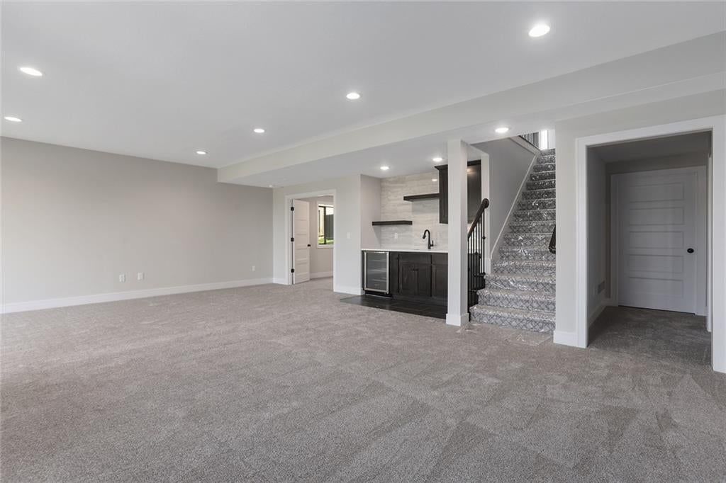 Finished basement and wet bar at 15041 W 130th Street, Olathe, KS 66062