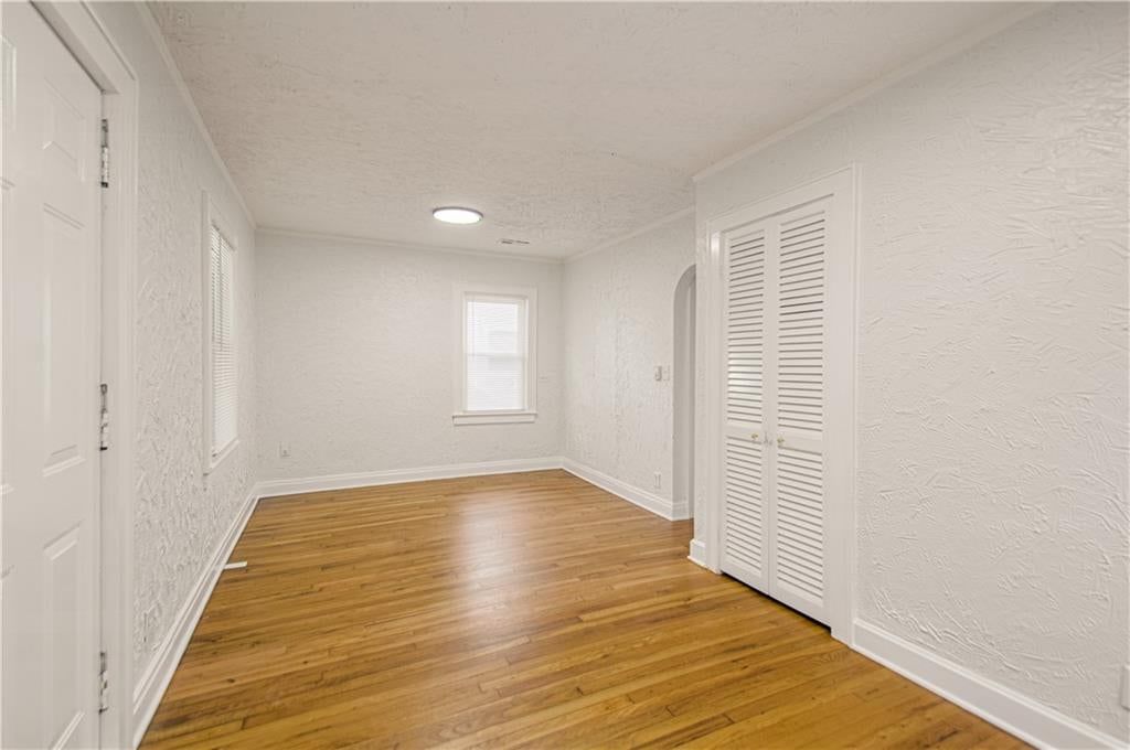 Hardwood floors at 7730 Jefferson Street, Kansas City, MO 64114