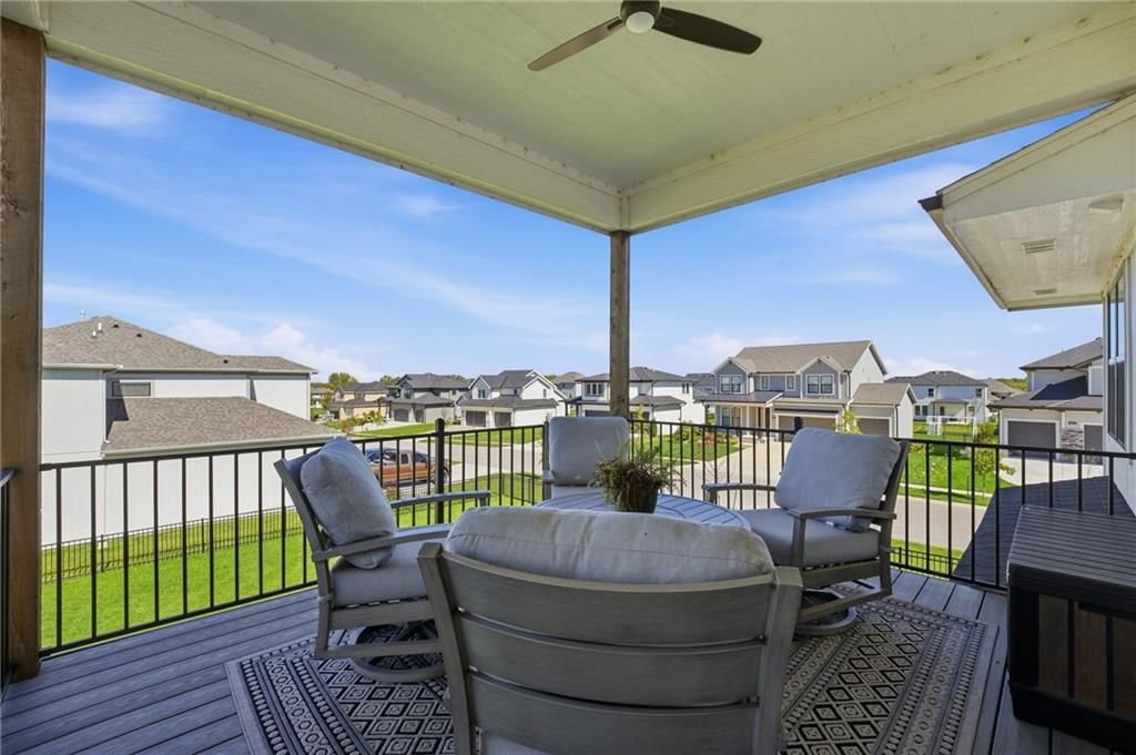 Fire pit and covered patio at 3800 W 187th Street, Overland Park, KS 66085