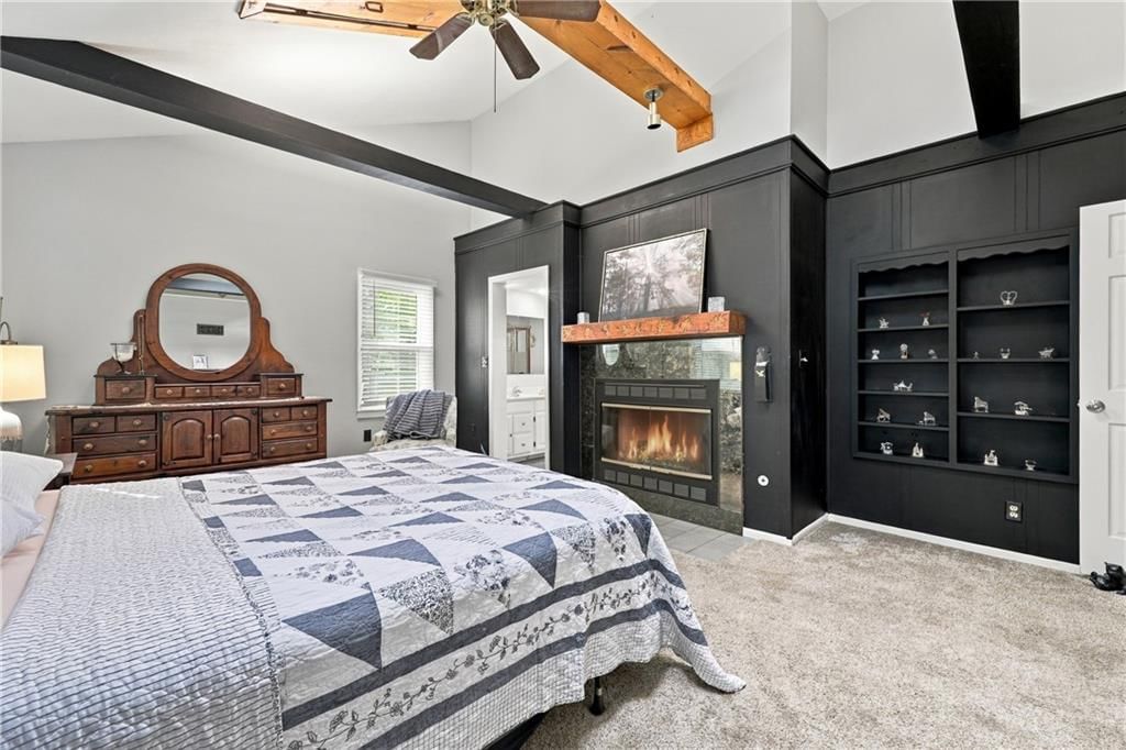 Fireplace and tile fireplace at 1009 E 134th Street, Grandview, MO 64030