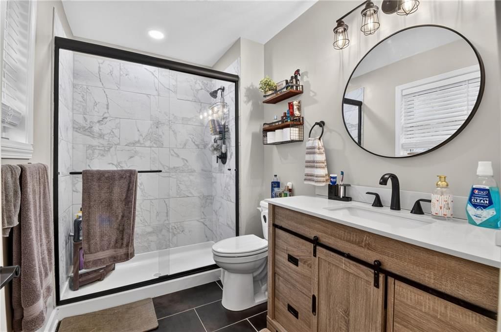 Renovated bathrooms at 18902 E 263rd Street, Harrisonville, MO 64701