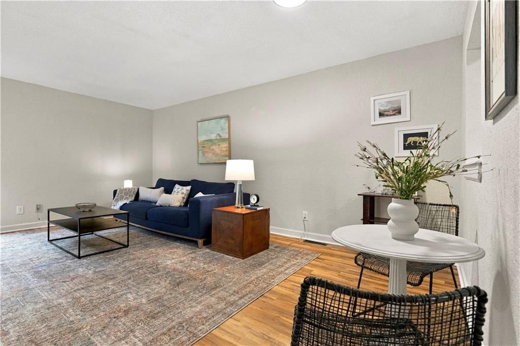 Open floor plan and breakfast nook at 1824 E 97th Street, Kansas City, MO 64131