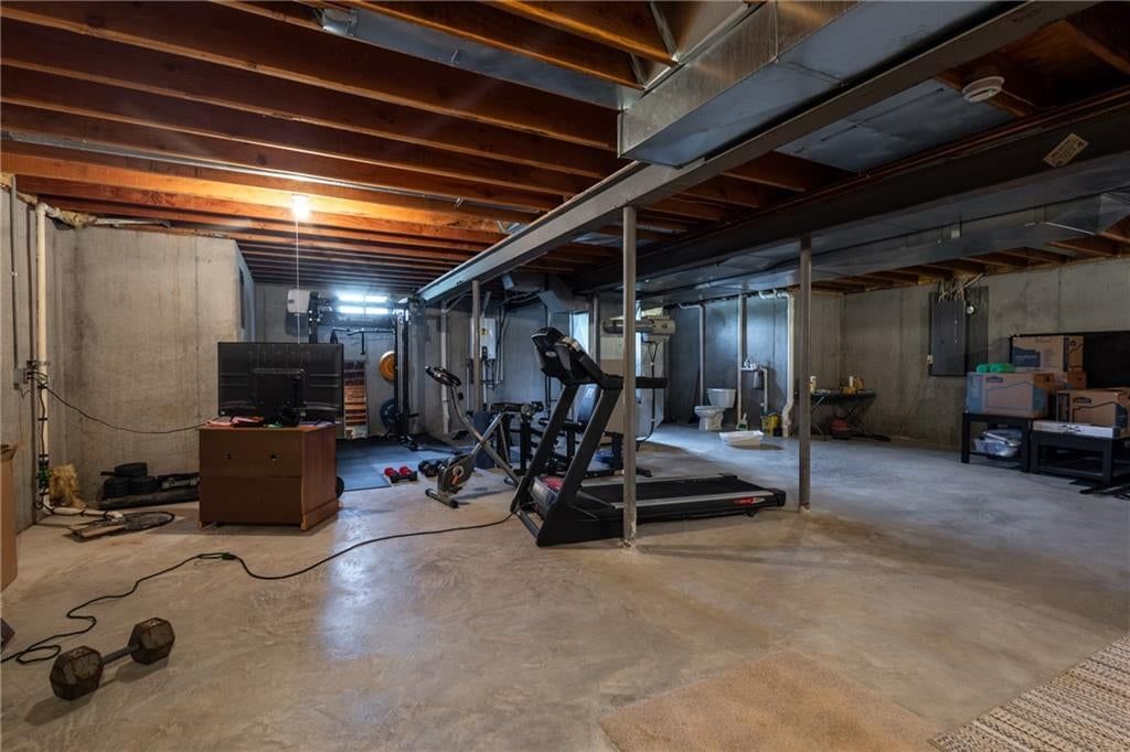 Home gym at 2607 Quail Street, Harrisonville, MO 64701