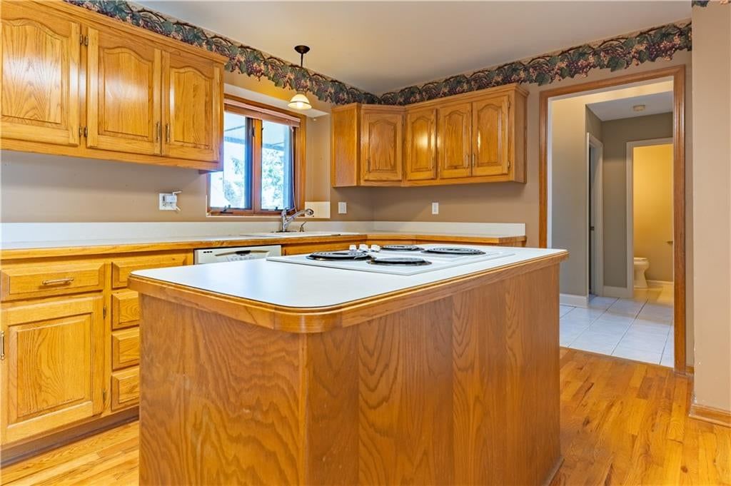 Open floor plan and breakfast nook at 3725 SW Evergreen Lane, Lee's Summit, MO 64082