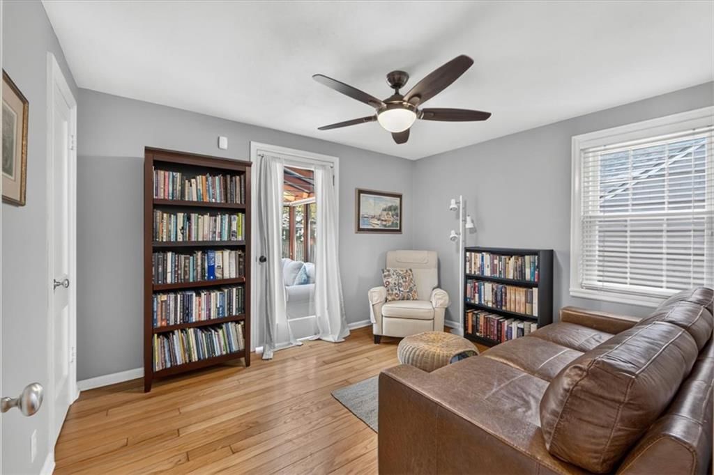 Loft, ceiling beams and carpet at 4112 W 69TH Street, Prairie Village, KS 66208