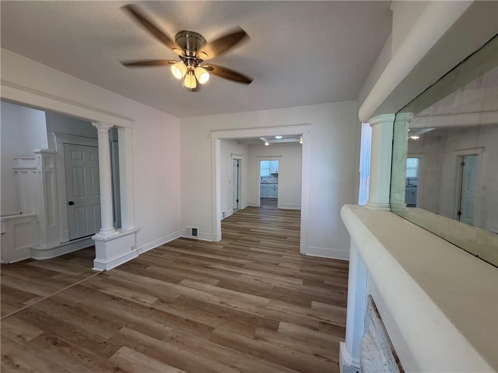 Open floor plan at 5026 E 7th Street, Kansas City, MO 64124