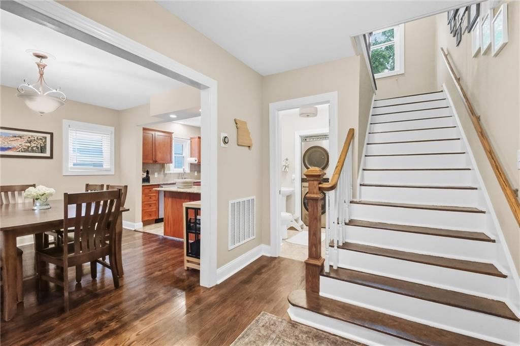 Hardwood floors at 5127 Walnut Street, Kansas City, MO 64112