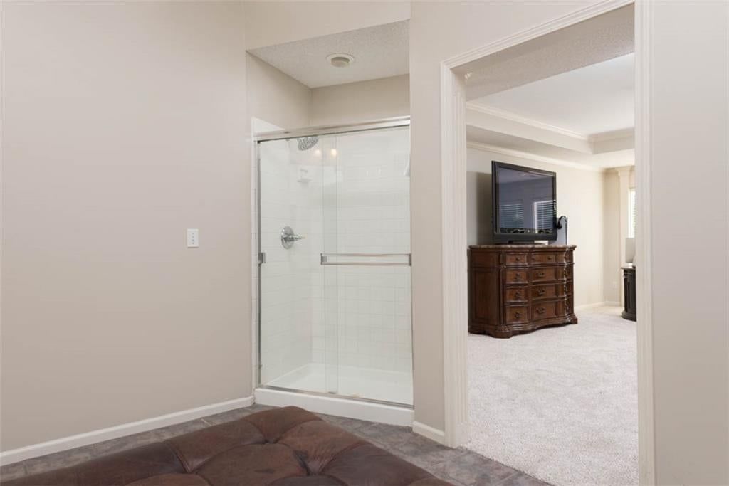 Tiled shower at 11305 W 144 Street, Overland Park, KS 66221
