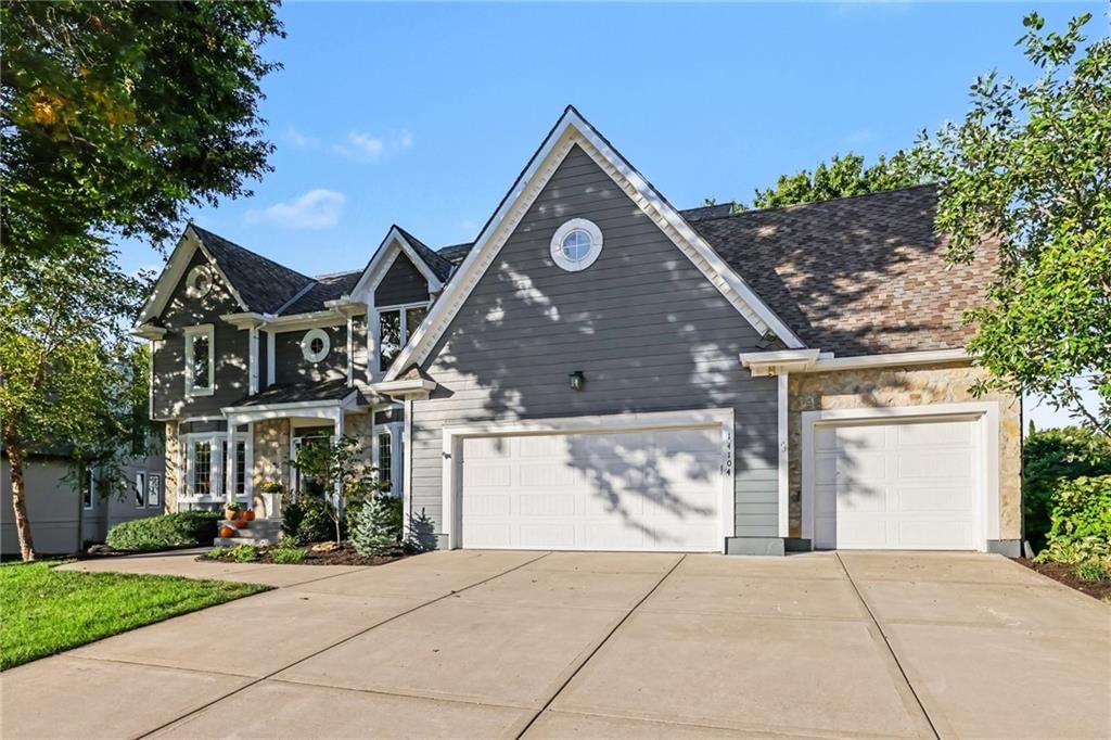 Garage for three or more cars and attached garage at 14104 Kessler Street, Overland Park, KS 66221