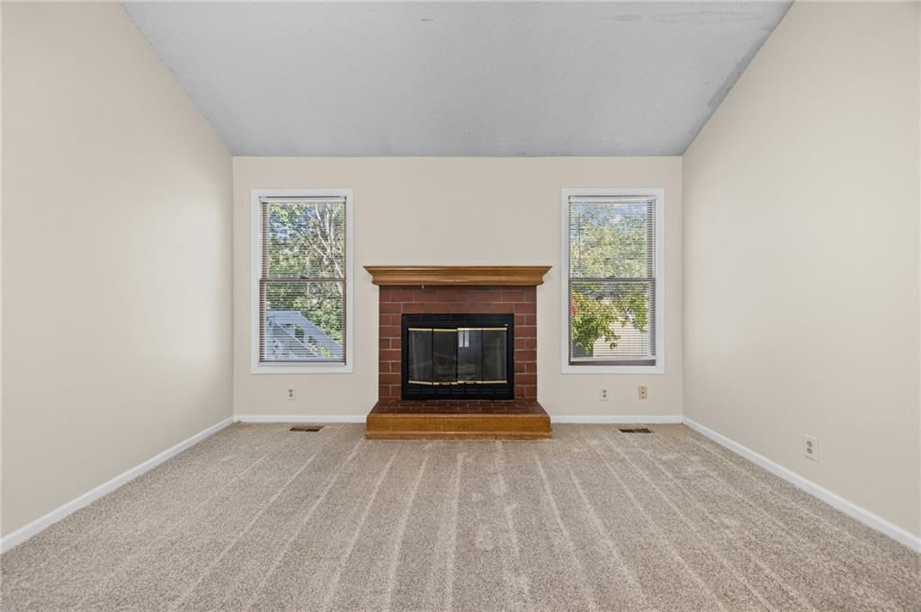 Brick fireplace at 1558 W Mulberry Street, Olathe, KS 66061