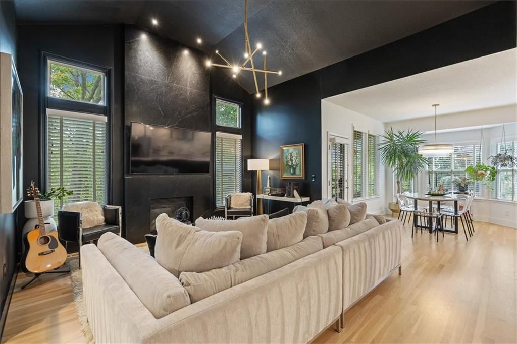 Fireplace and tile fireplace at 13725 Pembroke Circle, Leawood, KS 66224