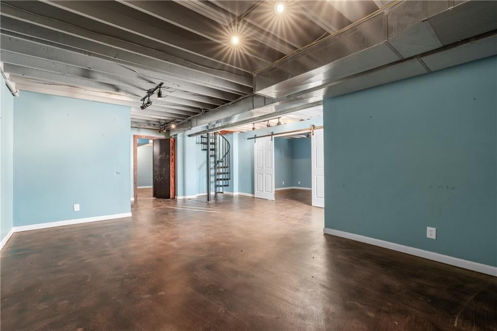 Finished basement at 20540 Pflumm Road, Bucyrus, KS 66013