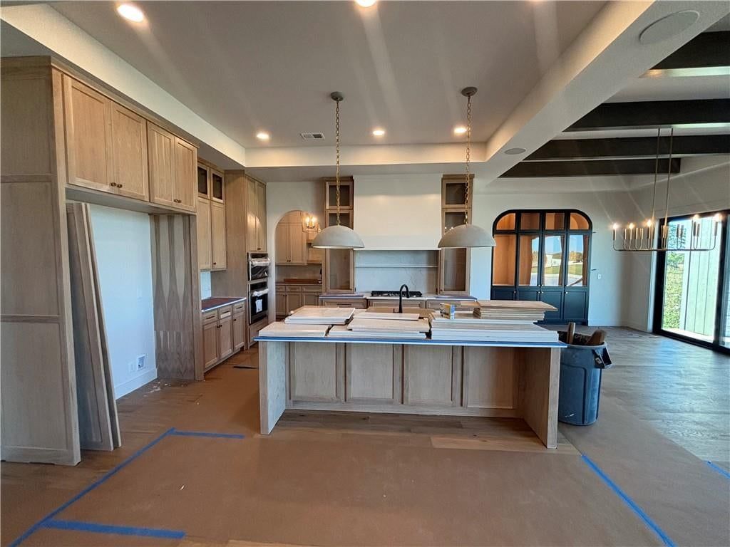 Kitchen island at 9714 W 175th Terrace, Overland Park, KS 66221