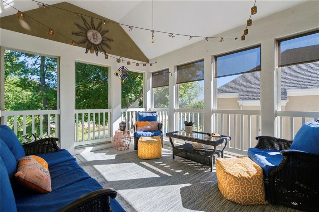 Screened porch at 624 W 131 Terrace, Kansas City, MO 64145