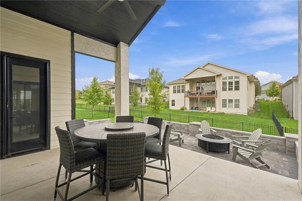 Fenced yard and fire pit at 12602 W 169 Terrace, Overland Park, KS 66221