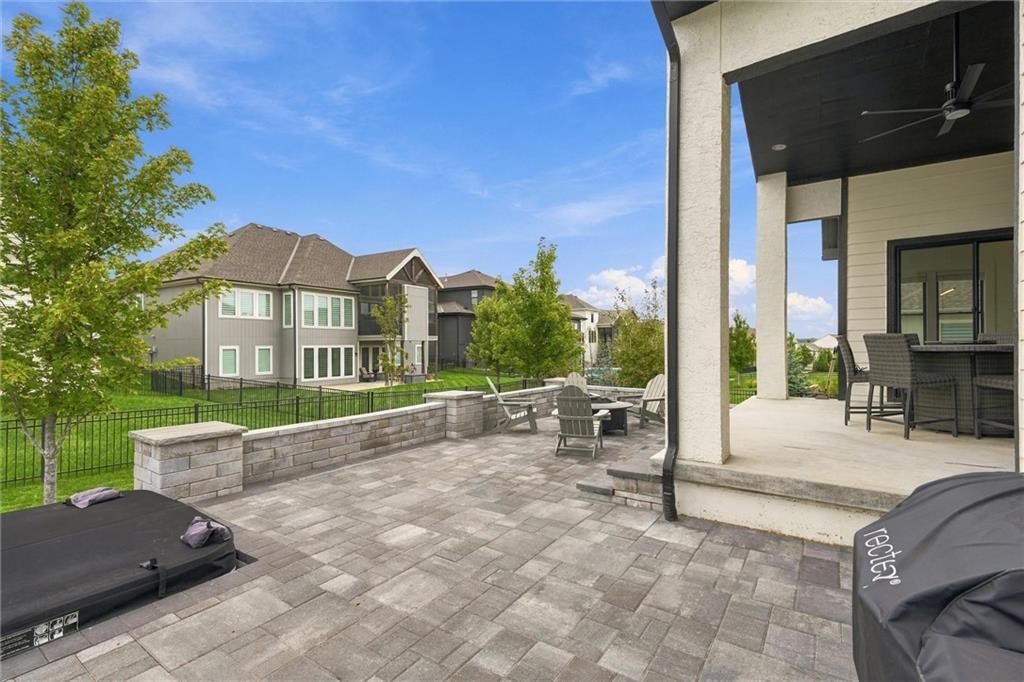 Big backyard and hot tub at 12602 W 169 Terrace, Overland Park, KS 66221