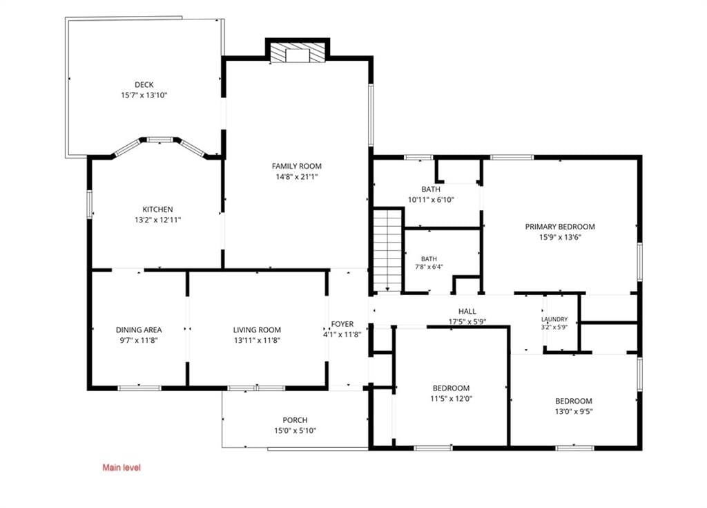 Main-floor primary bedroom at 4903 NW 67th Terrace, Kansas City, MO 64151