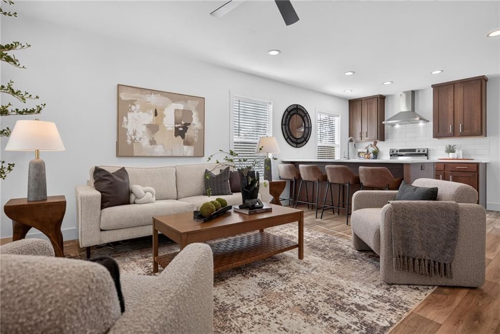 Open floor plan and recessed lighting at 2544 Hiawatha Street, Kansas City, KS 66104