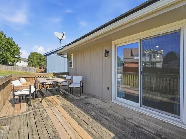 Deck and wood deck at 713 NW Rosaceae Drive, Blue Springs, MO 64015