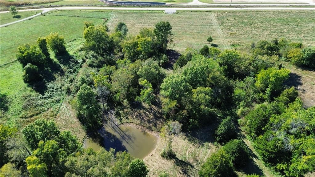Pond or creek visible on the lot at Harmony Road, Paola, KS 66071