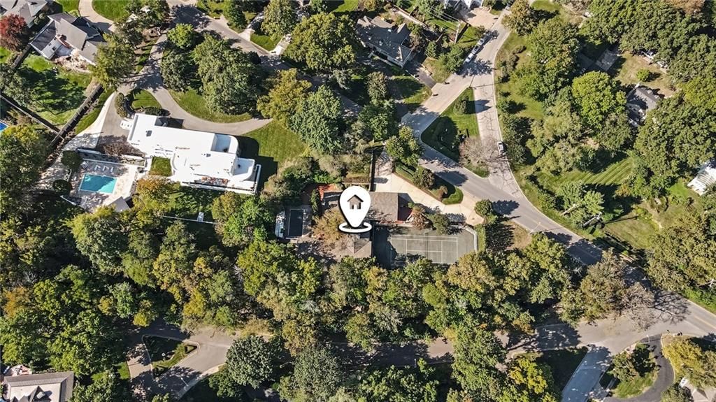 Pond or creek visible on the lot at 6501 State Line Road, Kansas City, MO 64113