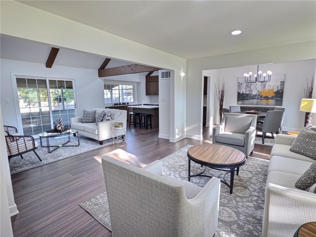 Open floor plan at 8809 Widmer Road, Lenexa, KS 66215