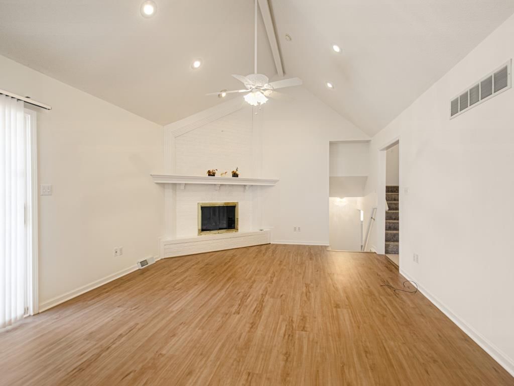 Tall ceilings, fireplace and recessed lighting at 14616 E 43rd Street S, Independence, MO 64055