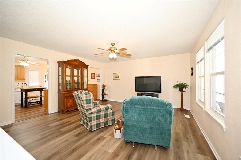 Open floor plan and luxury vinyl floors at 11304 N NASHUA Drive, Kansas City, MO 64155