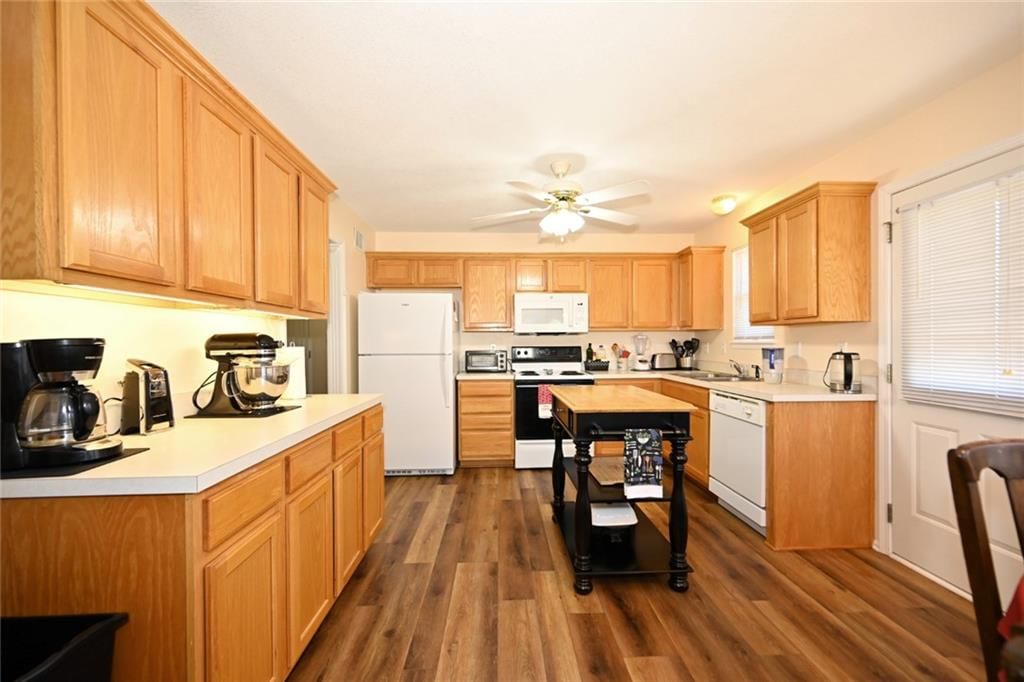 Kitchen island at 11304 N NASHUA Drive, Kansas City, MO 64155