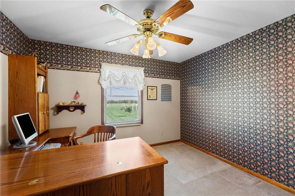 Home office at 39824 W 391st Street, Lane, KS 66042
