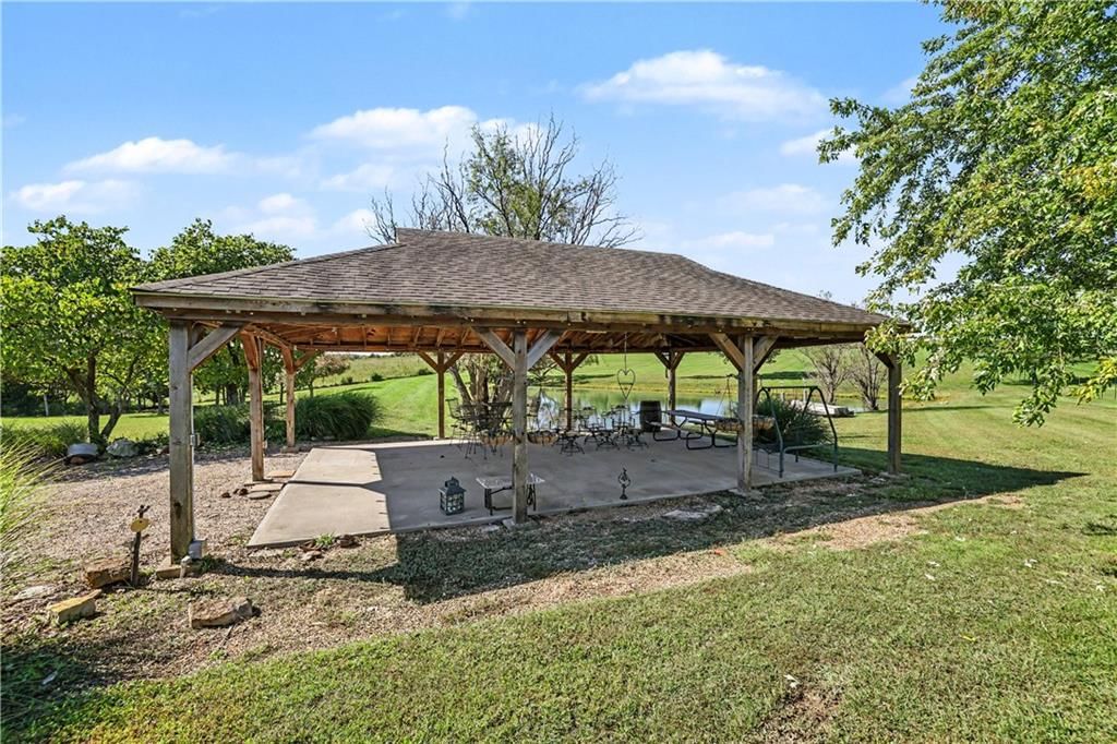 Covered patio at 14891 142nd Street, Bonner Springs, KS 66012