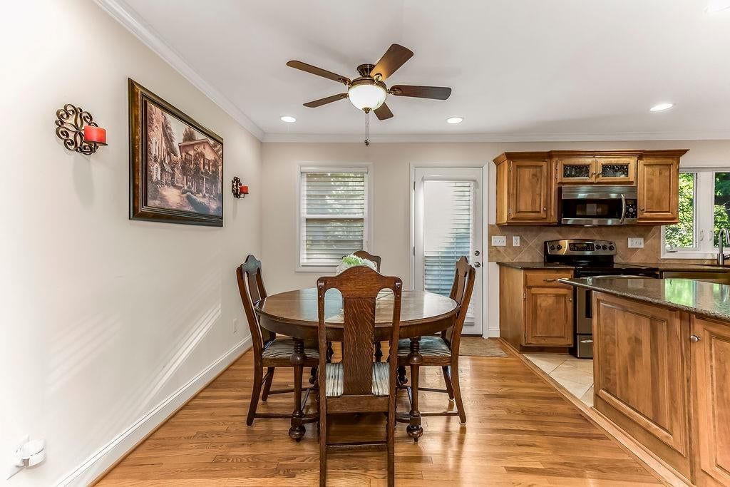 Breakfast nook and recessed lighting at 7719 Howe Drive, Prairie Village, KS 66062
