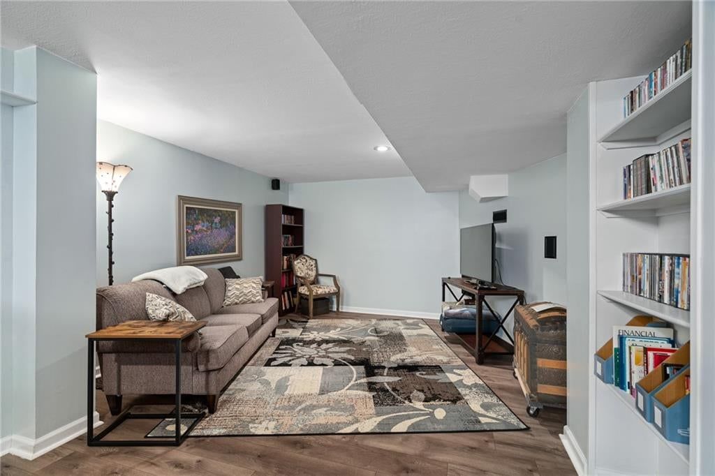 Finished basement and recessed lighting at 11229 W 117th Street, Overland Park, KS 66210