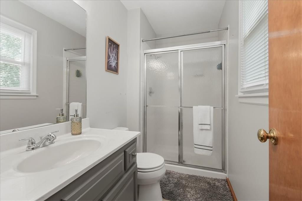Tiled shower at 1628 NE AUBURN Drive, Lee's Summit, MO 64086