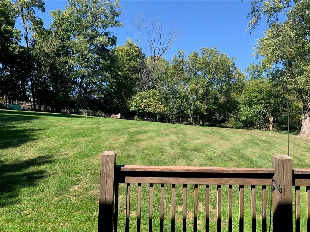 Big backyard and mature trees at 8304 Marston Avenue, Kansas City, MO 64151