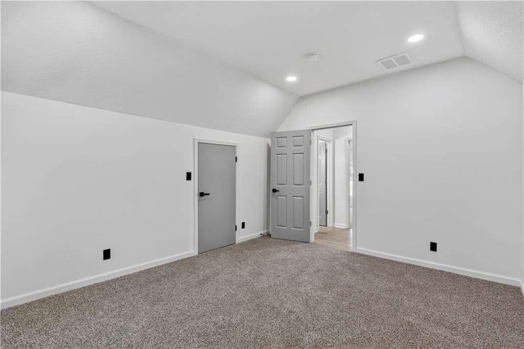 Black hardware and carpet at 3410 Barnett Avenue, Kansas City, KS 66102