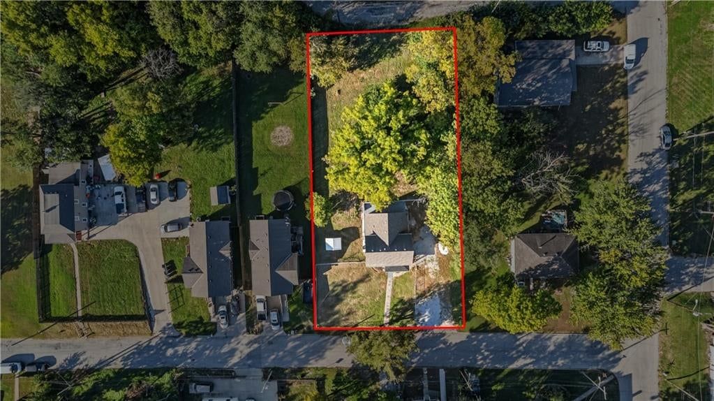 Big backyard, mature trees and flat lot at 3410 Barnett Avenue, Kansas City, KS 66102