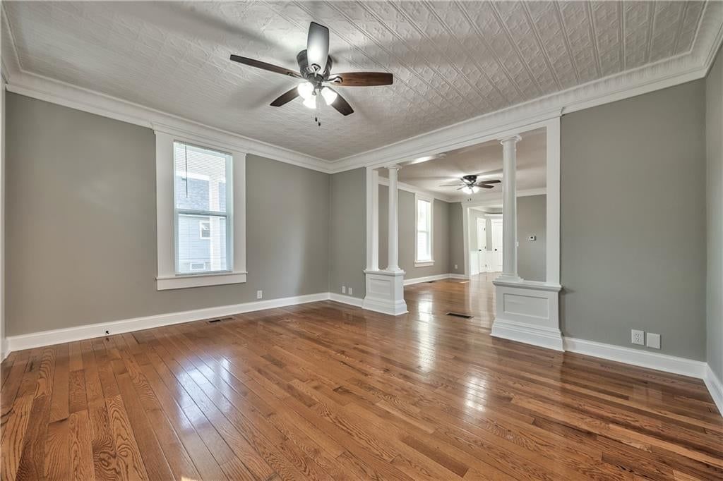 White trim and gray walls at 903 N 12th Street, Leavenworth, KS 66048