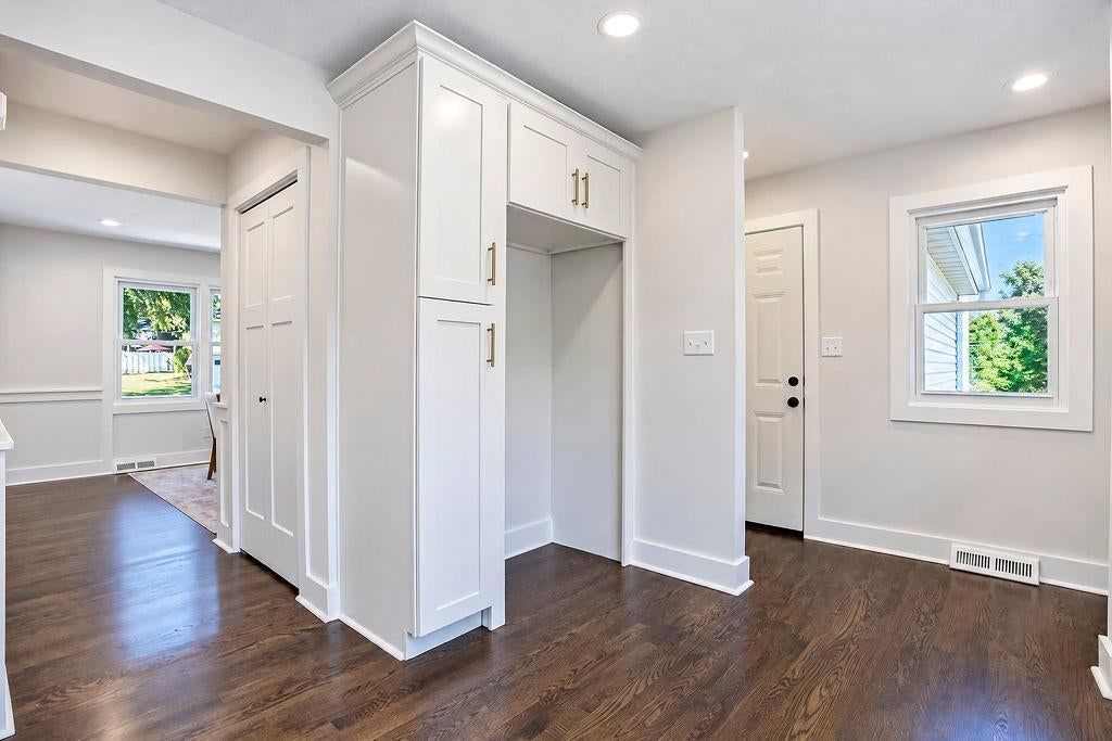 Mudroom built-ins at 9931 Woodson Drive, Overland Park, KS 66207
