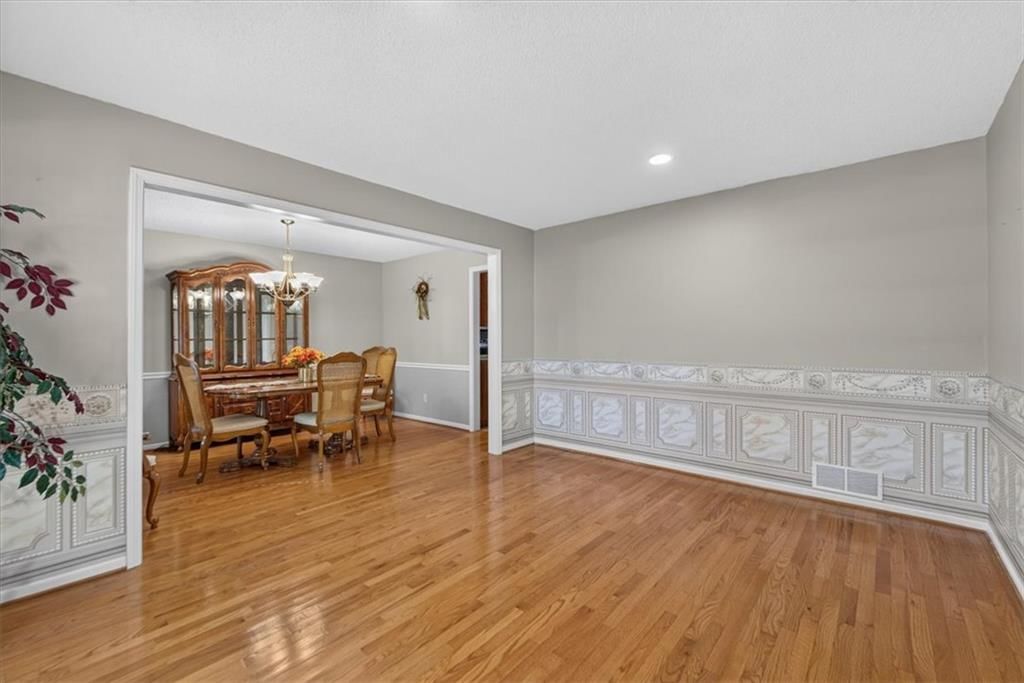 Hardwood floors at 10228 Caenen Drive, Lenexa, KS 66215