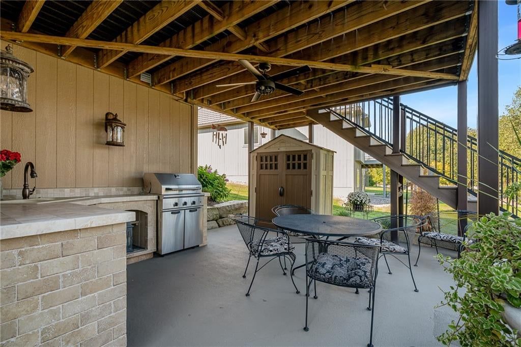 Corner lot, big backyard and mature trees at 8959 Chestnut Street, Lenexa, KS 66220