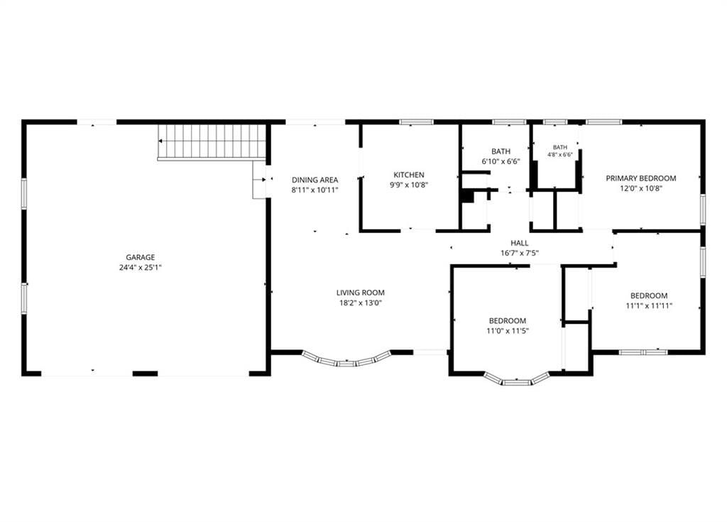 Main-floor primary bedroom at 8431 Glenwood Street, Overland Park, KS 66212