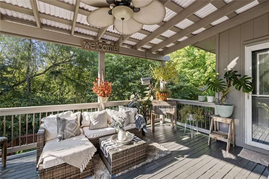 Big backyard, fenced yard and mature trees at 211 Surrey Court, Smithville, MO 64089