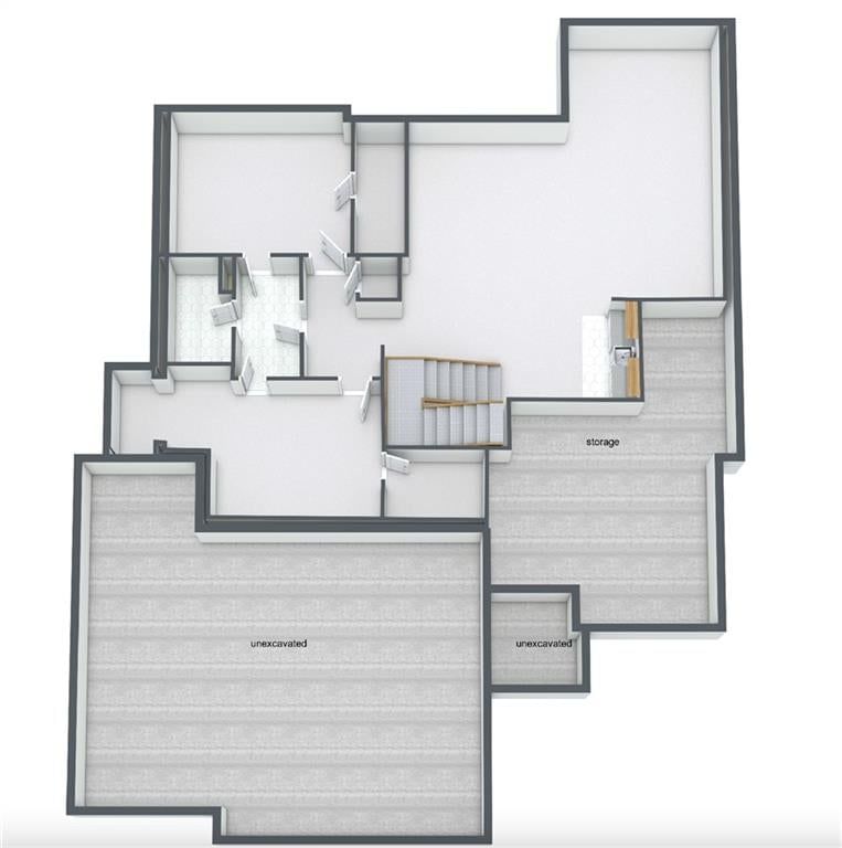 Staircase at 9117 N Cleveland Avenue, Kansas City, MO 64156
