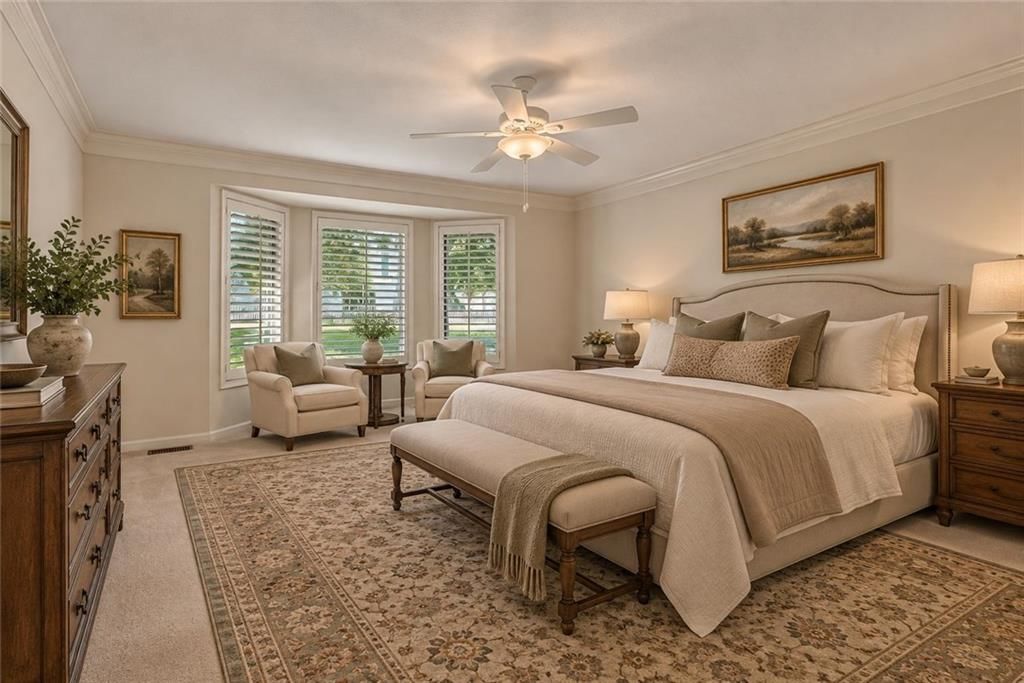 Bedroom sitting area at 12808 Sherwood Drive, Leawood, KS 66209