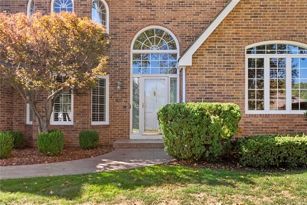 Big backyard, concrete patio and flat lot at 12808 Sherwood Drive, Leawood, KS 66209